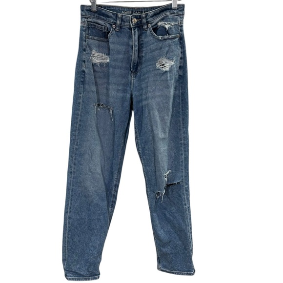 American Eagle Outfitters Denim - American Eagle Stretch Distressed Mom Straight Jean Size 6‎